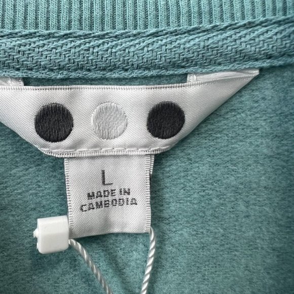 Three Dots Womens Sweater Sz Large Blue Fleece Cozy 1/4 Zip Pullover - Picture 2 of 12